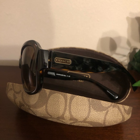 Coach L923 Rita Dark Tortoise Sunglasses - Picture 9 of 10